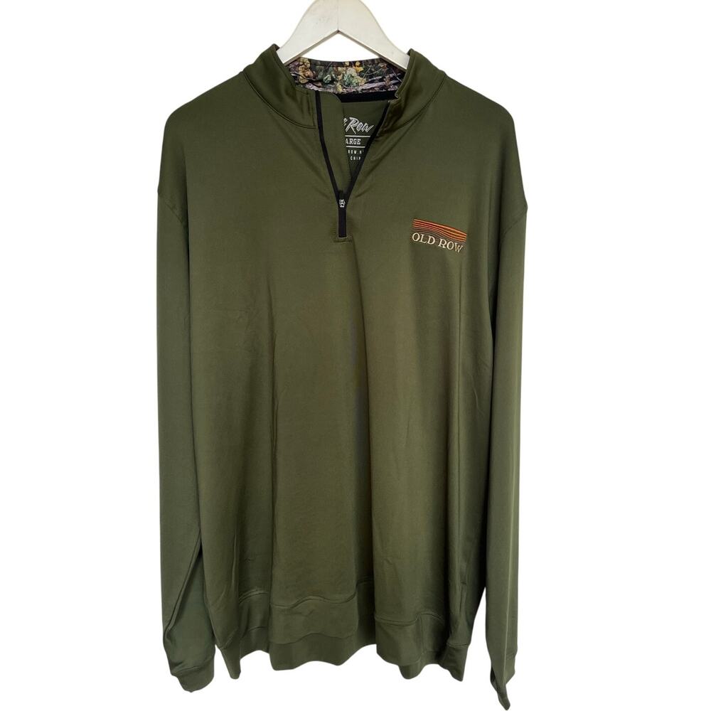 Men's Old Row Quarter Zip Performance Shirt 2XL